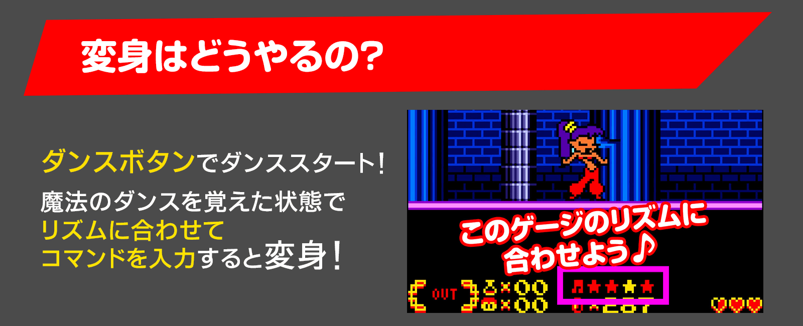 変身能力の使い方