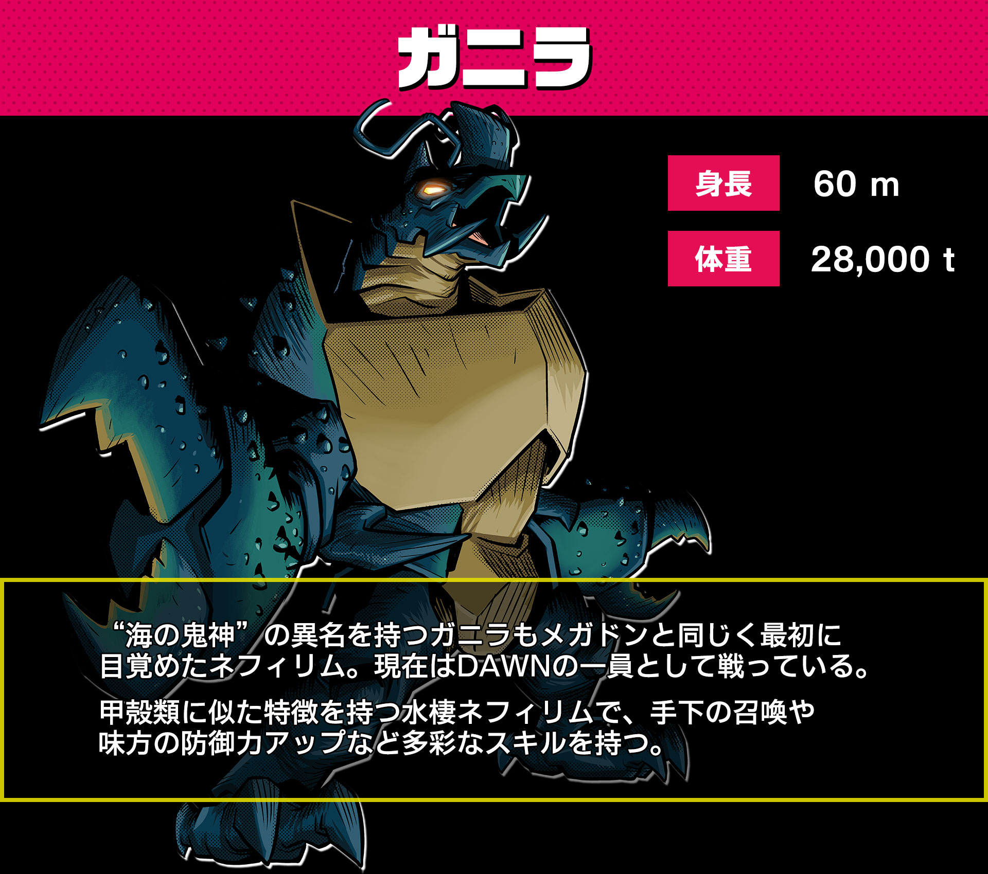 海の鬼神、ガニラ