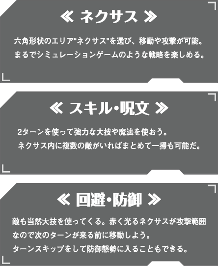 ネクサス スキル・呪文 回避・防御